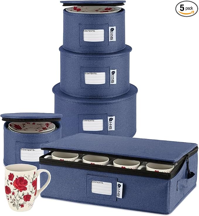 Hard Shell China Storage Containers 5-Piece Set Moving Boxes by HOLDN%E2%80%99STORAGE