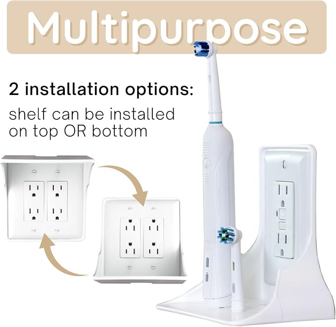 Power Perch Double Wall Outlet Shelf - Image 8
