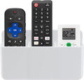 3 Slot Adjustable Remote Control Holder Wall Mount, TV Remote Box Hollow Bottom by BuyNow
