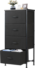 DUMOS Nightstand with 4 Drawers Bedside Table with Removable Fabric Bins Sturdy by DumosLifestyle