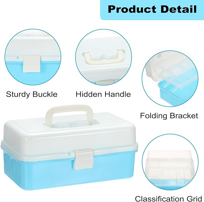 3-Tier Baking Supplies Storage Case Cake Plastic Decorating Tool Storage Box - Image 6