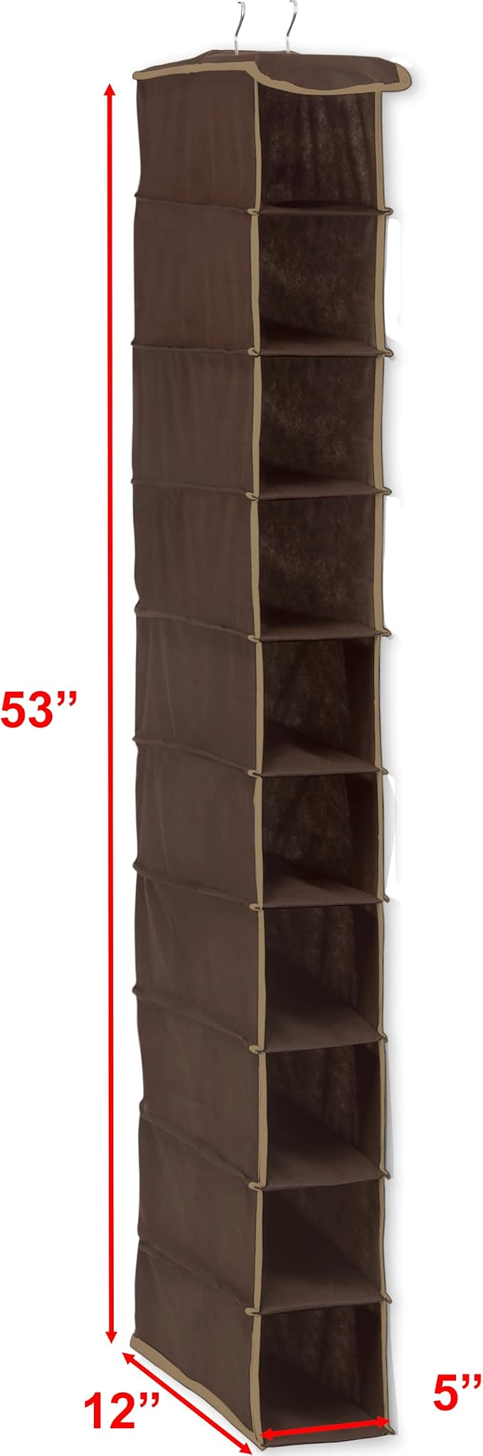 Simple Houseware 10 Shelves Hanging Shoes Organizer Holder - Image 3