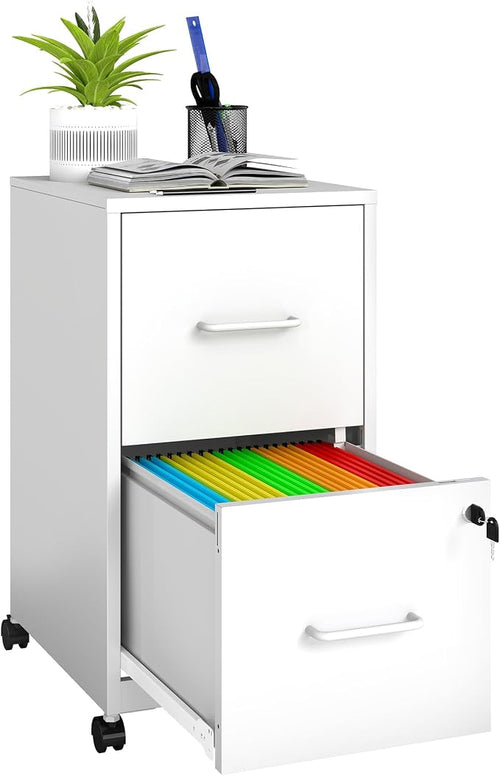 2 Drawer File Cabinet on Wheels, Mobile Filing Cabinets by Unknown