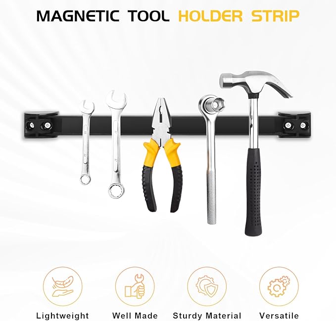 DGSL Magnetic Tool Holder Strip 10 Pack, 16 In Heavy Duty Tool Organizer - Image 3