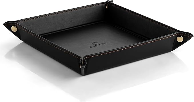 Vlando Valet Tray for Men Women, Nightstand Organizer Vanity Catchall Holder by VLANDO