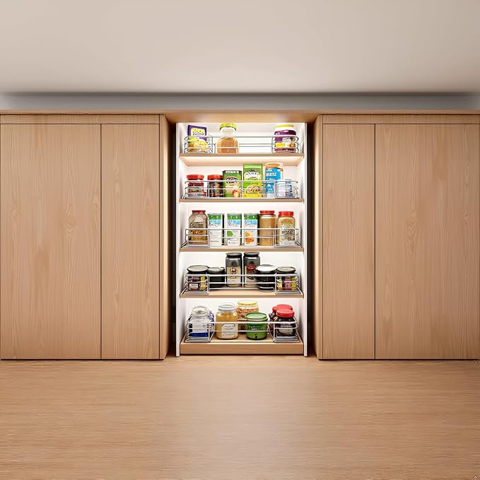 Cabinet Pull Out Shelves, Heavy-Duty Premium Collection Slide Out Shelves - Image 8