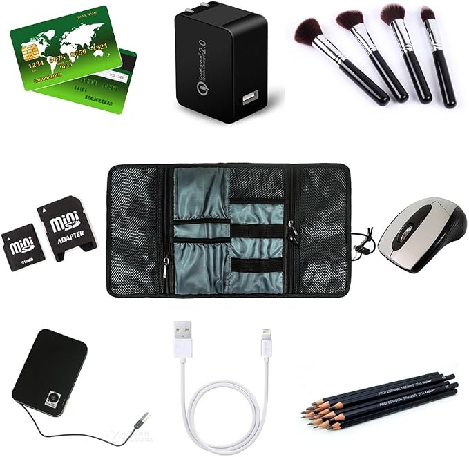 ProCase Electronic Organizer Cord Pouch, Travel Cable Charger Phone Accessories - Image 5