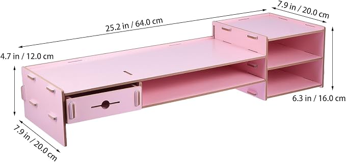 Pink Computer Monitor Stand Riser - Image 2