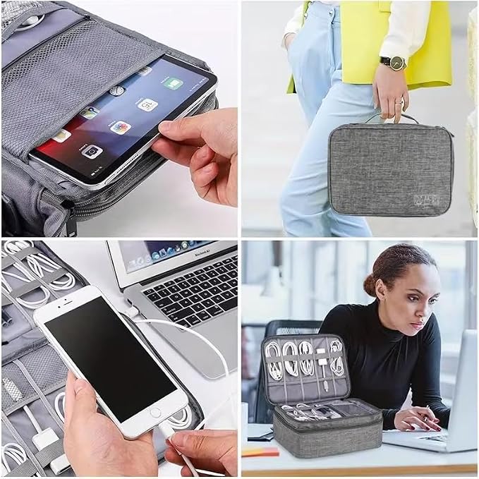 Travel Cable Organizer Bag for Electronics Accessories Portable Tech Carrying - Image 2