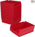 Akro-Mils - 30150RED 30150 Plastic Nesting Shelf Bin Box by Akro-Mils