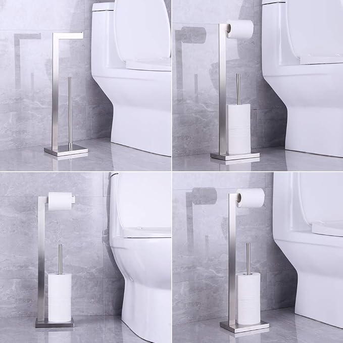Free Standing Toilet Paper Holder Stand - Image 2