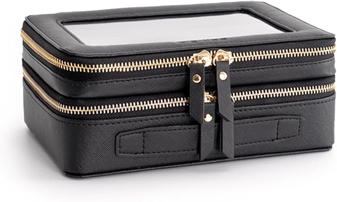 Aveniee XL Clear Makeup Organizer, Double Layer Travel Cosmetic Case - Image 5