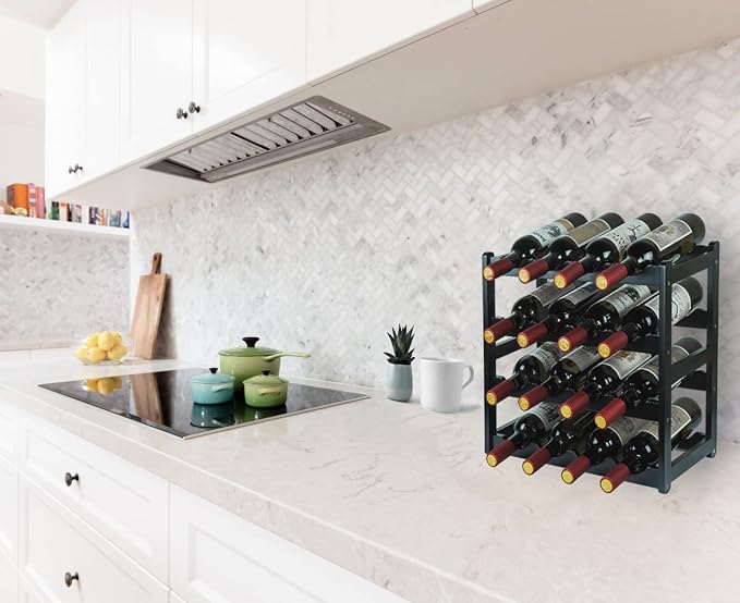 Bamboo Wine Rack, Sturdy and Durable Wine Storage Cabinet Shelf, Wine Racks - Image 4