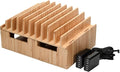 MobileVision 10-Port Bamboo Charging Station Includes 2 Powermod 6 USB Port by MobileVision