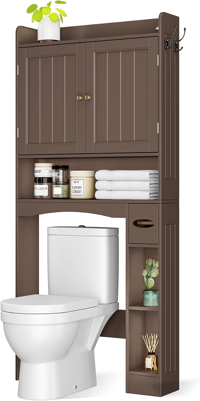 Ahomly Over The Toilet Storage Cabinet, 32.3" W Over Toilet Bathroom Organizer - Image 3