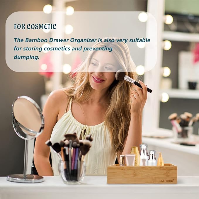 Bamboo Drawer Organizer - Image 3