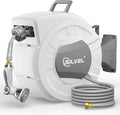 SILVEL Retractable Garden Hose Reel, 1/2 in x 110ft Wall Mount Heavy Duty by SILVEL