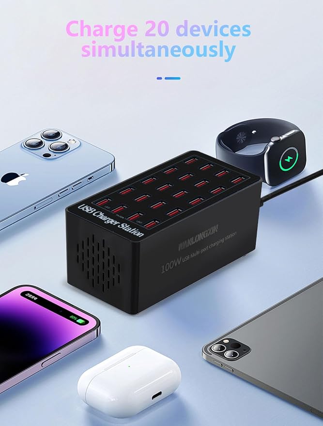 100W 20Port USB Charging Station - Image 2