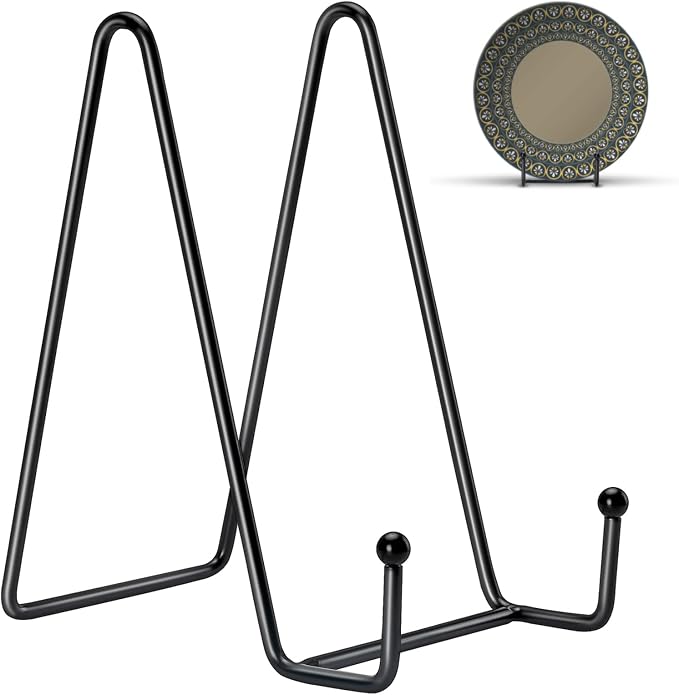 Kruodop 10 Pack Plate Stands for Display, 6 Inch Plate Holder Display Stand by Kruodop