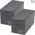 Pack of 2, Folding Clothing Wardrobe Storage Bins by iwillCREATEPRO
