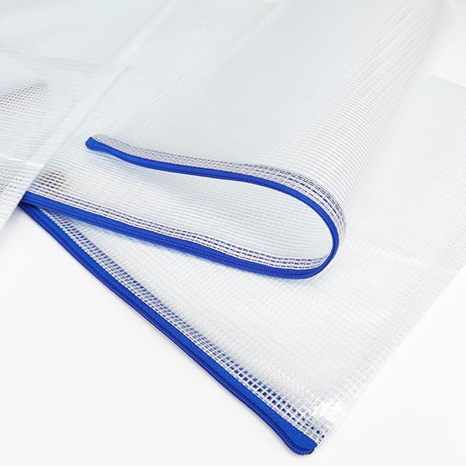 AUSTARK 20 Pcs Zipper File Bags, Plastic Mesh Pouch, Board Game Storage Bag - Image 4