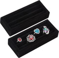Valyria 2 Slots Velvet Small Ring Organizer Set of 2 Earrings Trays Showcase by Valyria