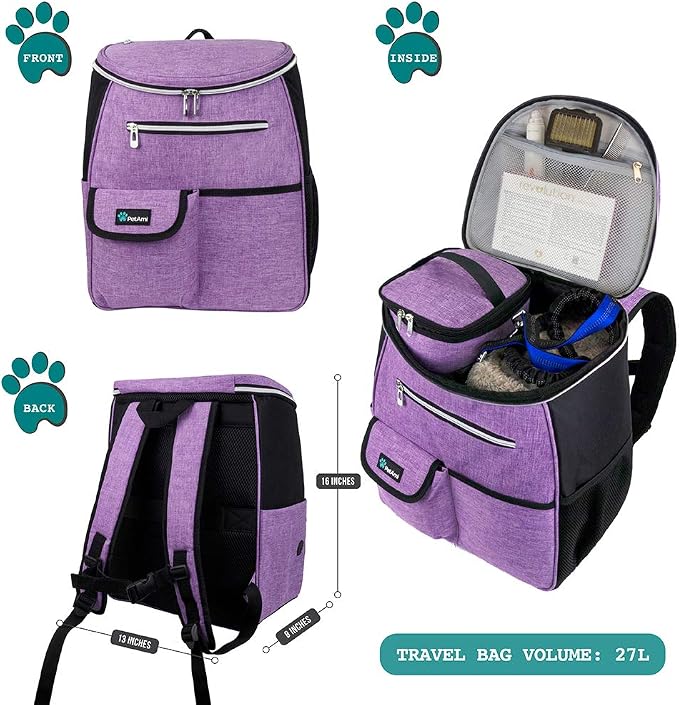 PetAmi Dog Travel Bag Backpack, Airline Approved Dog Bags - Image 2