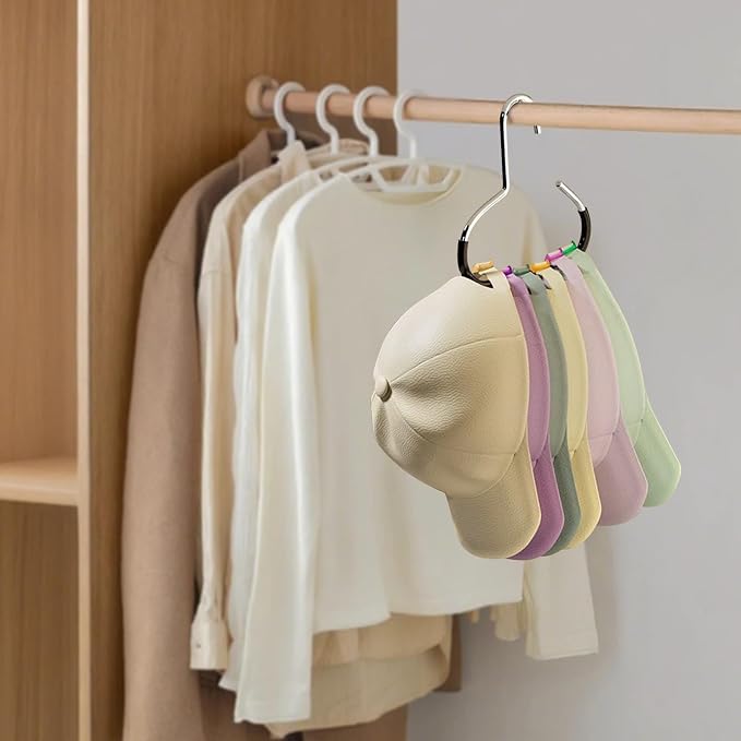 Maximize Closet Space with Versatile Storage, Hat Hangers - Image 2