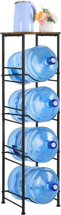 ETELI 5 Gallon Water Bottle Holder Organizer 4 Tier Water Cooler Jug Rack by ETELI