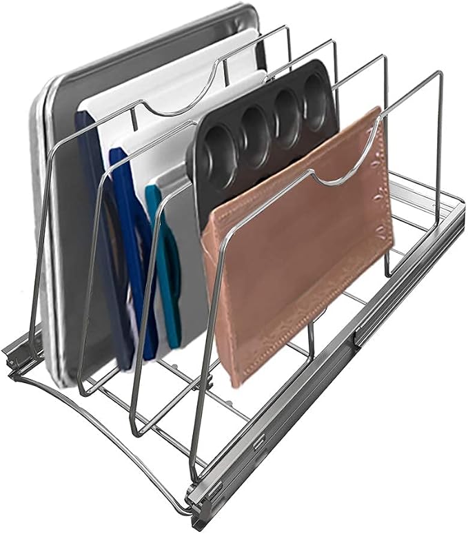 Pull Out Cookie Sheet Organizer by STORKING