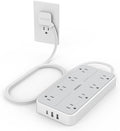 TESSAN Power Strip Surge Protector, Flat Plug Extension Cord by TESSAN