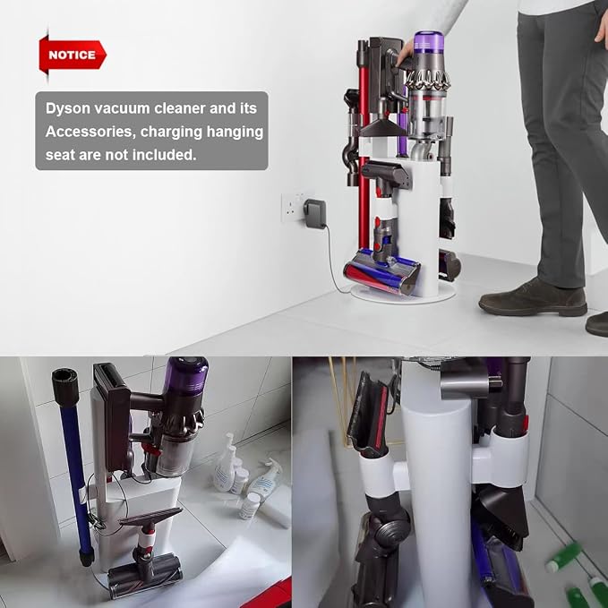 Vacuum Stand Holder for Dyson V15 V11 V10 V8 V7 V6 Cleaner, Stable Metal - Image 3