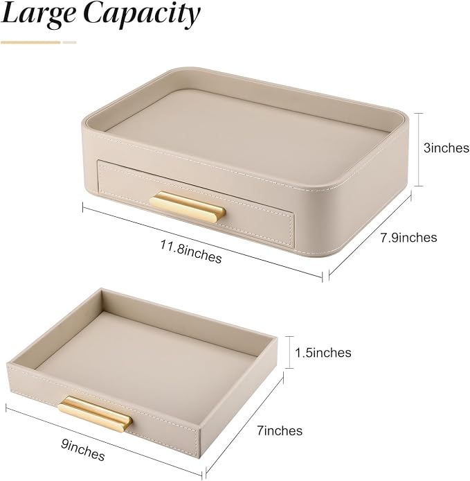 GORESE Valet Jewelry Tray Nightstand Organizer - Image 3