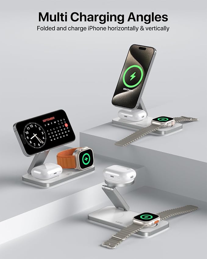 Foldable 3 in 1 Wireless Charging Station - Image 8