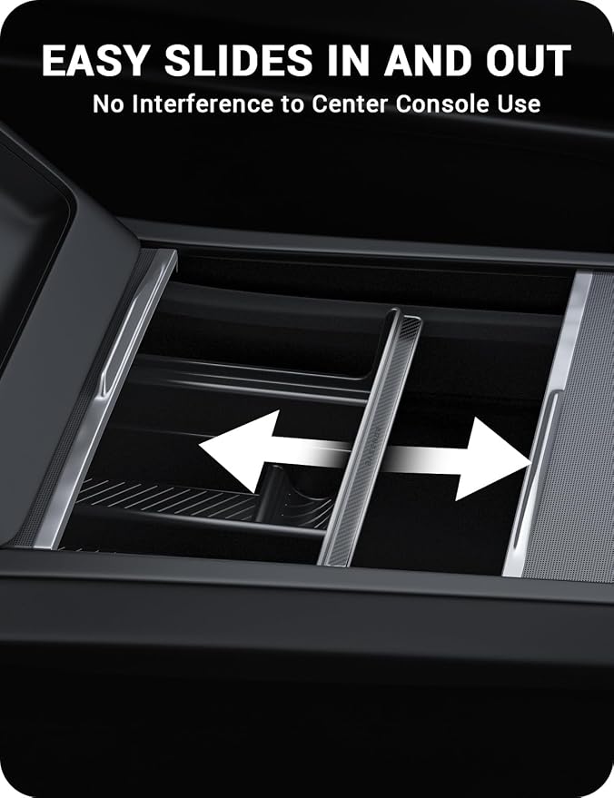 BASENOR 2026 Tesla Model Y Model 3 Center Console Organizer Tray, Cup Holder - Image 8