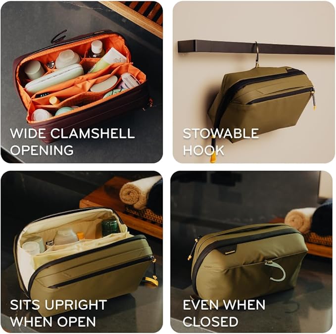 Peak Design Wash Pouch, Weatherproof Travel Toiletry Bag, Upright or Hanging Kit - Image 2