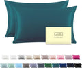 Silk Pillow Cases 2 Pack Soft Breathable and Sliky Standard Size Pillow Cases by Suatien