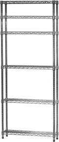 Shelving Inc. 8" d x 30" w x 64" h Chrome Wire Shelving by ShelvingInc