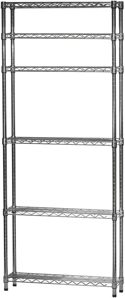 Shelving Inc. 8" d x 30" w x 54" h Chrome Wire Shelving by ShelvingInc