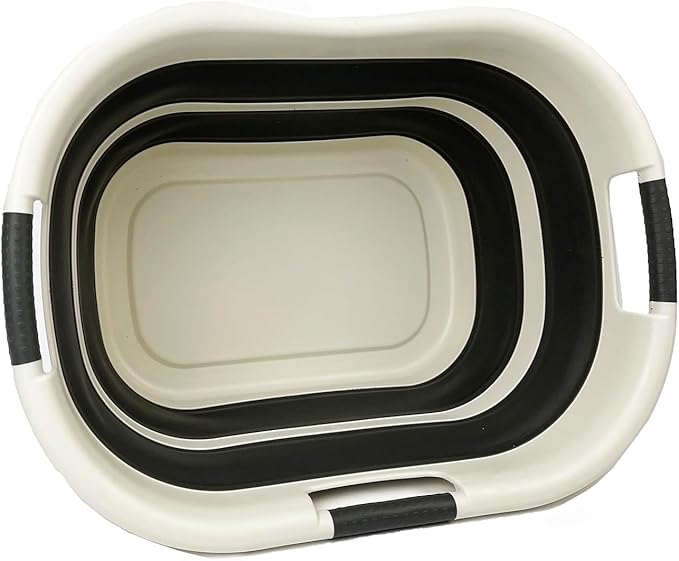 SAMMART 40L Collapsible Plastic Laundry Basket by SAMMART
