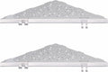 Shower Corner Shelf with 4 Hooks, No-Drill 10" Brushed Nickel 304 Stainless by WELLUP
