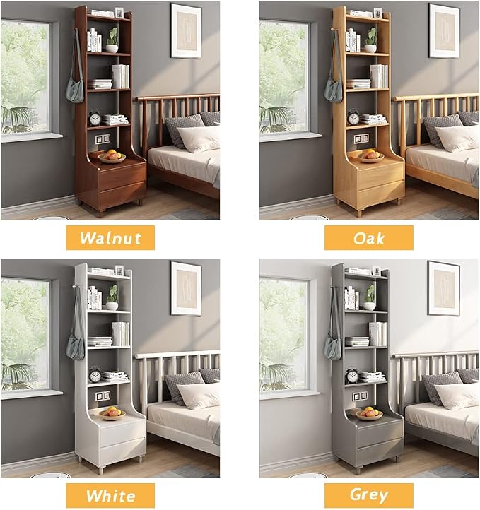 IOTXY Oak Bedside Table Bookshelf - Image 4