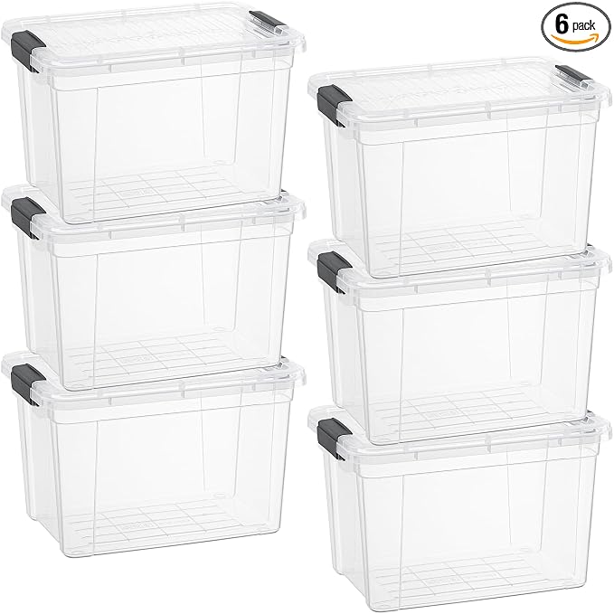 Superio Clear Storage Boxes by Superio