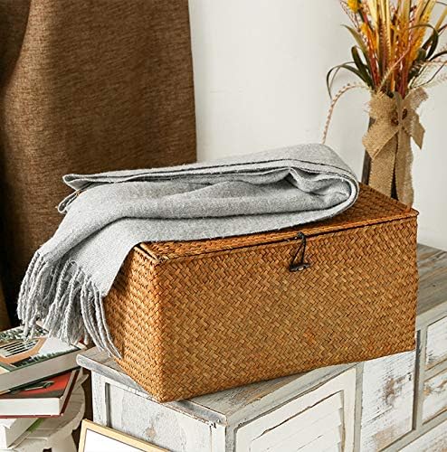 DOKOT Rectangular Handwoven Seagrass Storage Basket - Image 5