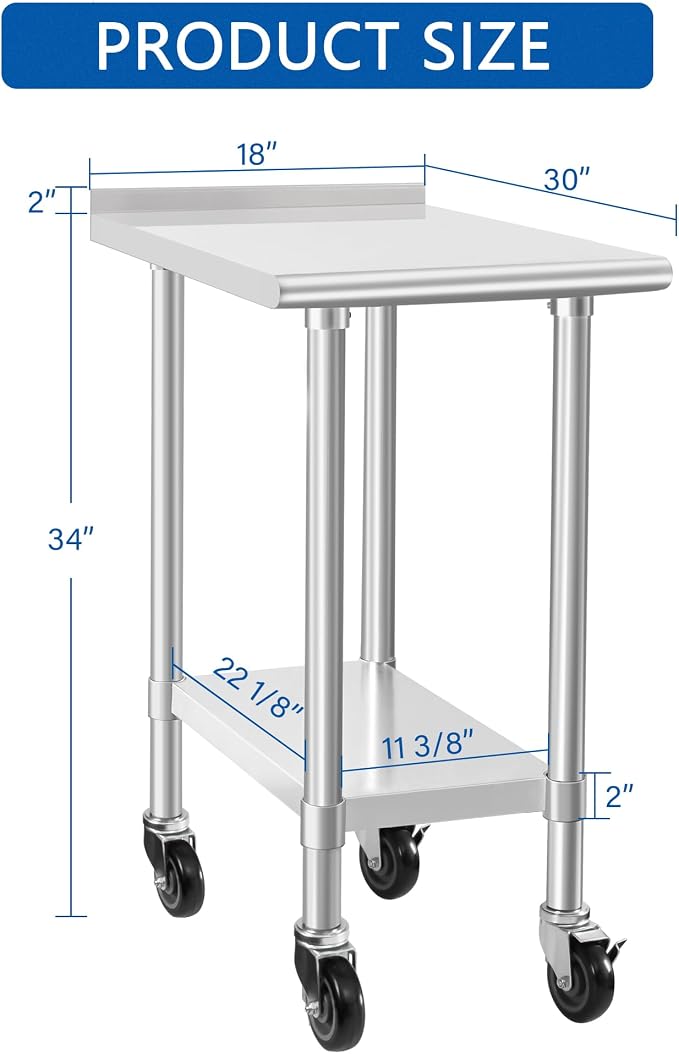 HARDURA Stainless Steel Commercial Work Table - Image 2