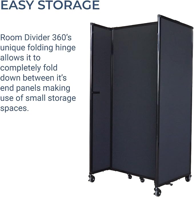 Versare Room Divider 360 Portable Wall Partition | Folding Panels | Large - Image 3