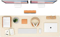 K KNODEL Large Office Leather Desk Mat, Mouse and Keyboard Pad, Computer and by K+KNODEL