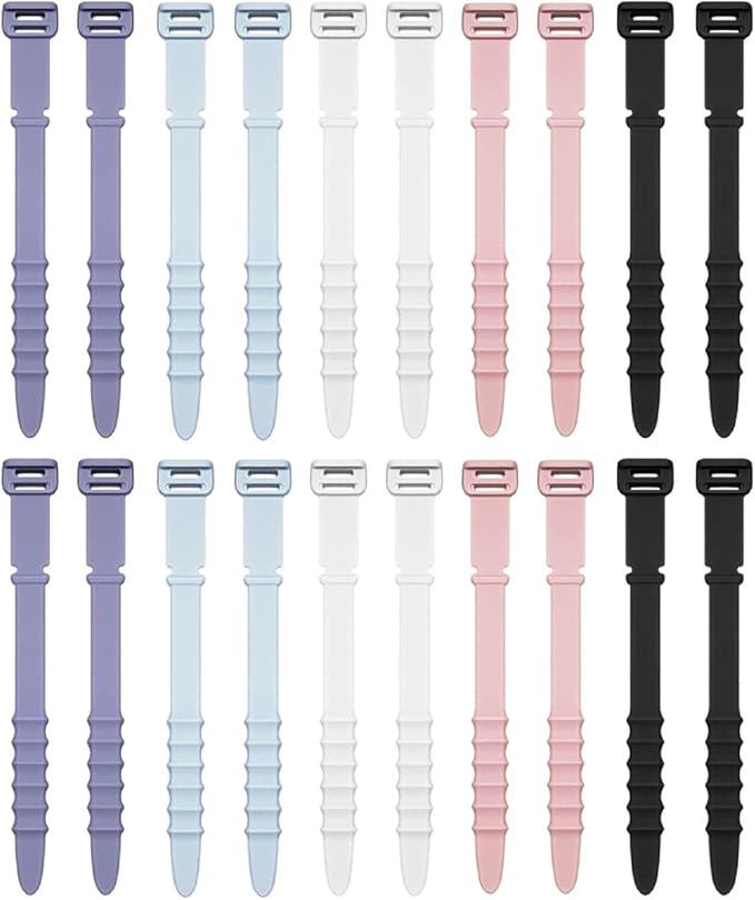 Silicone Zip Ties, Reusable Zip Ties, Elastic Cable Organizer - Image 6