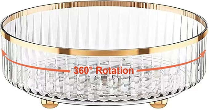 Rotating Skincare Makeup Organizer, Turntable Vanity Organizers and Storage by HANKOR