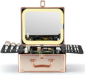 Makeup Box with Detachable Magnetic LED Mirror, Travel Train Case